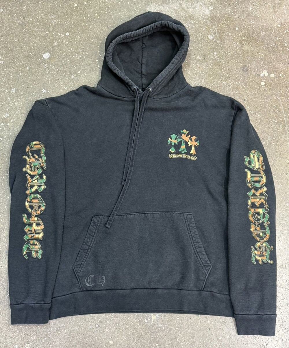 Chrome Hearts Triple Cross Horseshoe Camo Hoodie